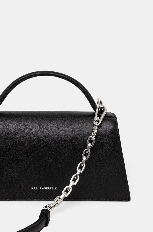 Шкіряна сумочка Karl Lagerfeld чорний 246W3099