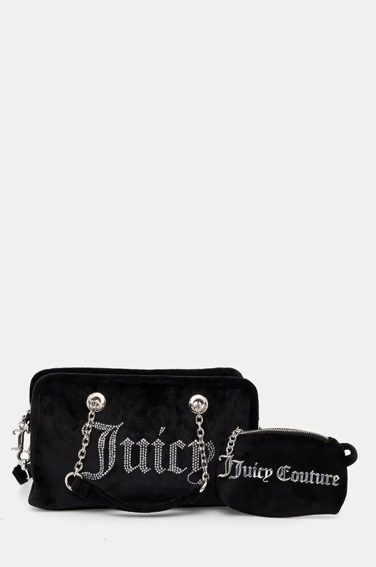 Сумочка из велюра Juicy Couture Kimberly аппликация чёрный BIJQL5465WPO.000