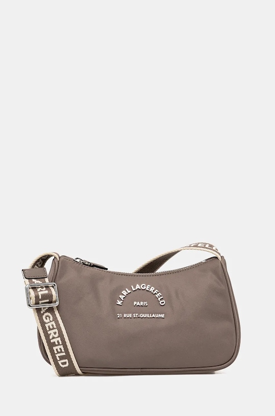 Kabelka Karl Lagerfeld potlač hnedá 246W3049