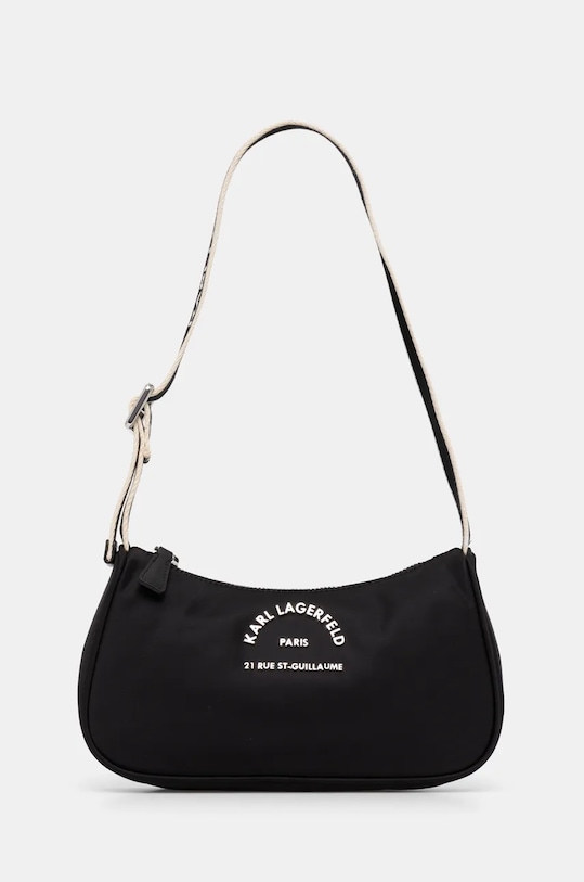 Karl Lagerfeld torebka nie mieści A4 czarny 246W3049