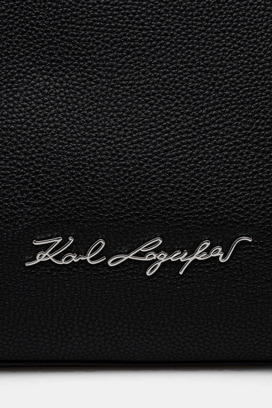 Karl Lagerfeld torebka skórzana czarny 24WW3007
