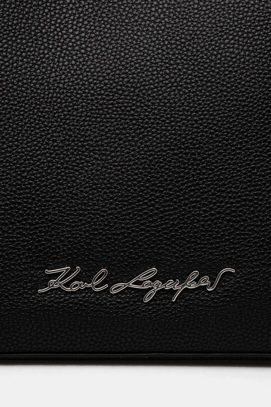 Шкіряна сумочка Karl Lagerfeld чорний 24WW3009