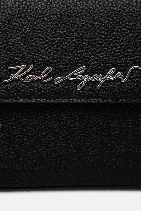 Karl Lagerfeld poseta de piele negru 24WW3050