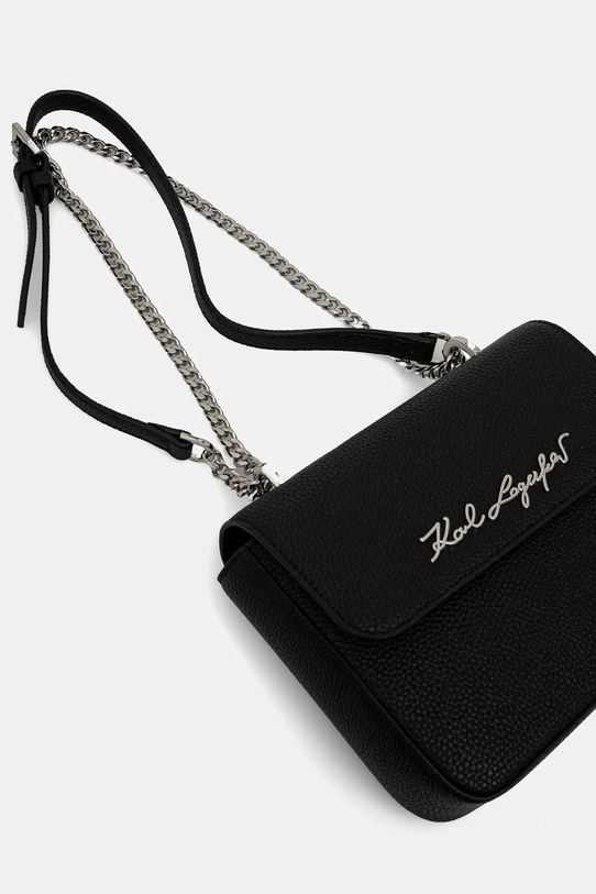 Karl Lagerfeld poseta de piele 24WW3050 negru