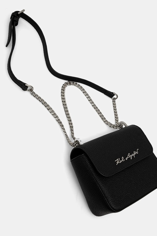 Karl Lagerfeld poseta de piele 24WW3051 negru