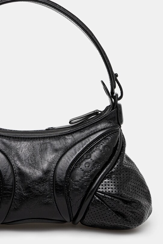 Accessories Marine Serre leather handbag Moonogram Embossed Leather Futura WBA010A.CLEA0051 black