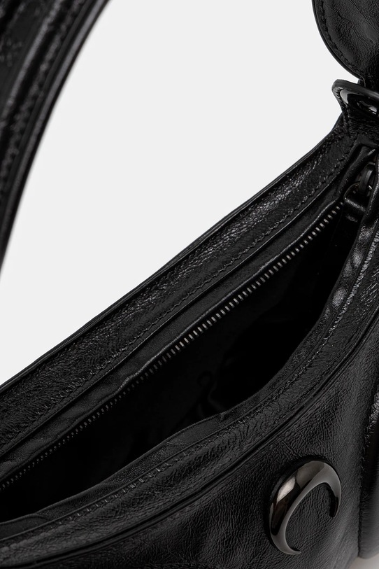 Kožna torba Marine Serre Moonogram Embossed Leather Futura WBA010A.CLEA0051 crna