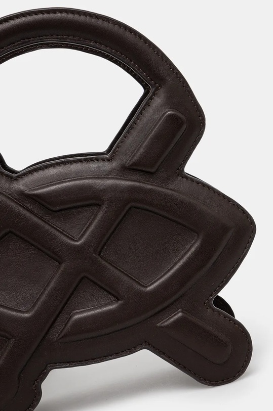 Kožená kabelka Daily Paper Cimbia Shield Bag hnedá 2421124