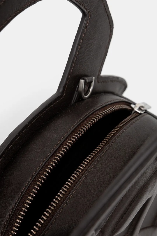 Kožená kabelka Daily Paper Cimbia Shield Bag 2421124 hnedá