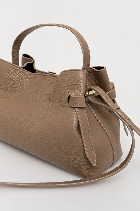 Αξεσουάρ Δερμάτινη τσάντα Yuzefi GYOZA YUZCO.HB.GZ.L035 μπεζ