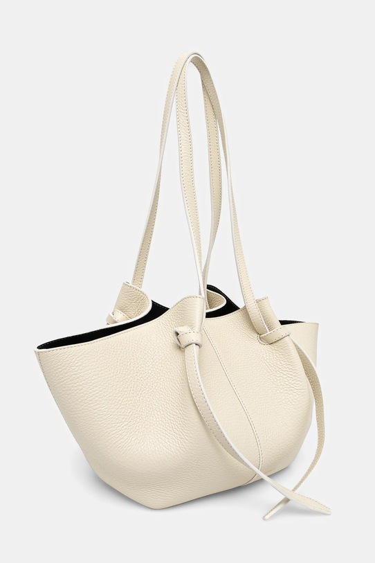 Δερμάτινη τσάντα Yuzefi MOCHI YUZPF24.HB.MO.L031 μπεζ AW24