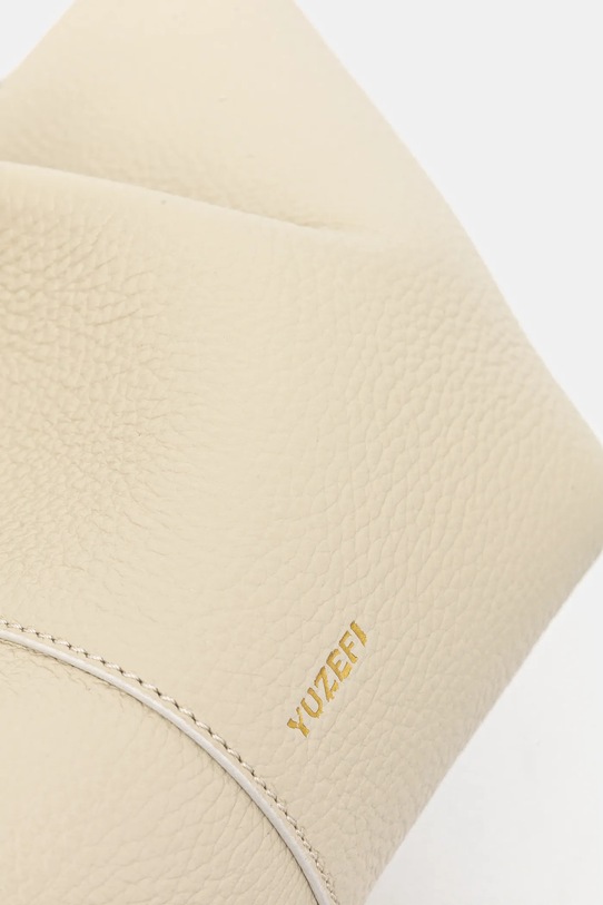 Δερμάτινη τσάντα Yuzefi MOCHI YUZPF24.HB.MO.L031 μπεζ