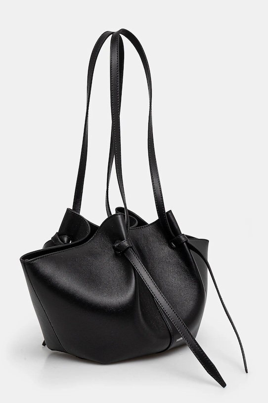 Δερμάτινη τσάντα Yuzefi MOCHI YUZCO.HB.MO.L000 μαύρο AW24