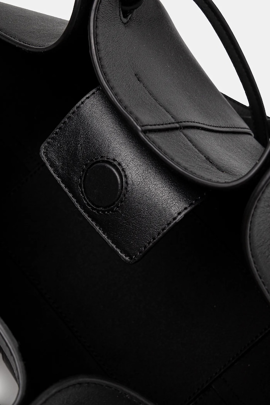 Δερμάτινη τσάντα Yuzefi MOCHI YUZCO.HB.MO.L000 μαύρο