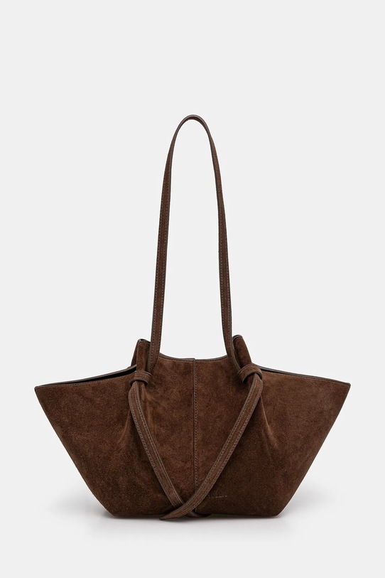 Замшевая сумочка Yuzefi MOCHI замш коричневый YUZCO.HB.MO.S004