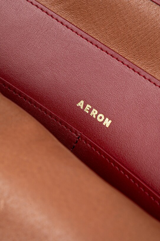 Кожаная сумочка AERON BG164919 красный