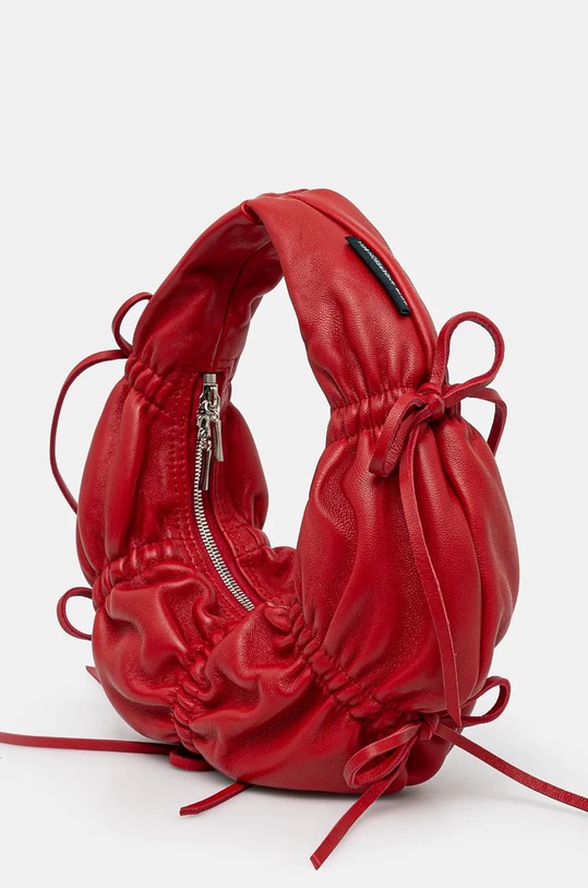 Andersson Bell leather handbag Small Dumpling Leather Bag aaa400w red AW24