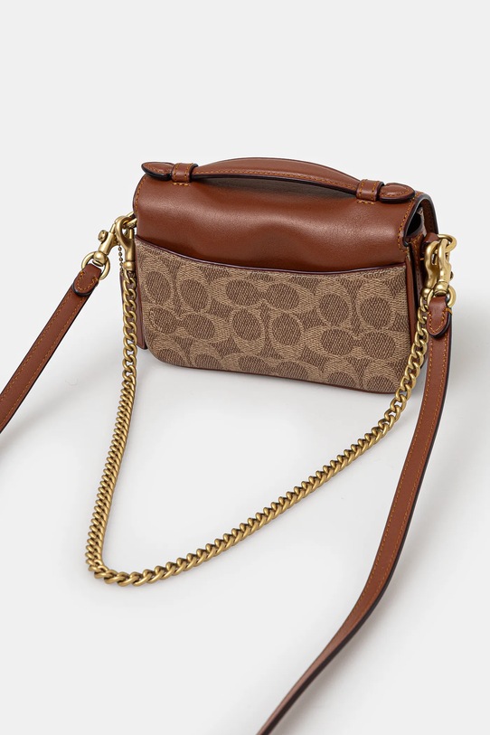 Accessories Coach leather handbag Cassie CW566 beige