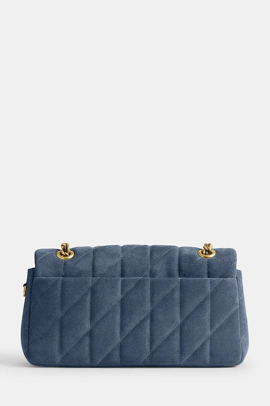 Coach torebka zamszowa Tabby CW620 niebieski SS26