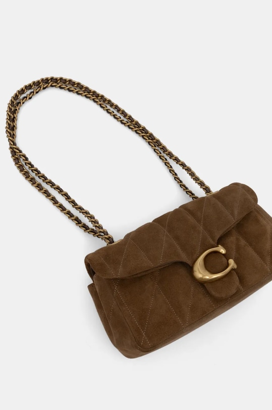 Semišová kabelka Coach Tabby hnědá CW626