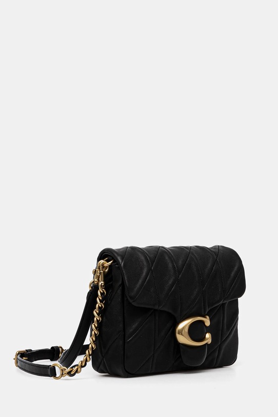 Δερμάτινη τσάντα Coach square tabby CW629 μαύρο AW24