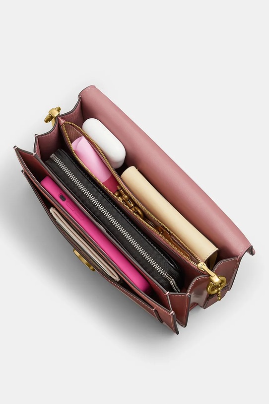 Coach torebka skórzana Tabby CW631 różowy