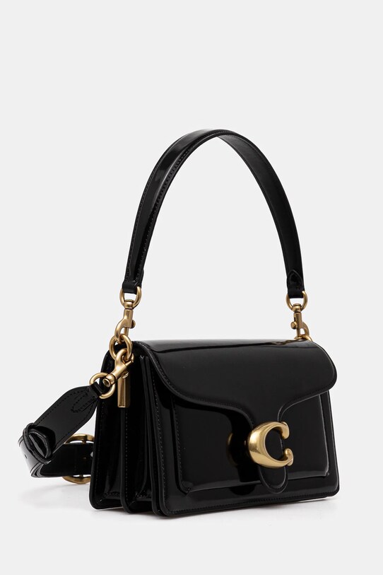 Кожена чанта Coach Tabby CW631 черен AW24
