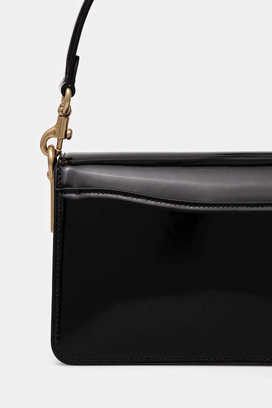 Δερμάτινη τσάντα Coach Tabby μαύρο CW631