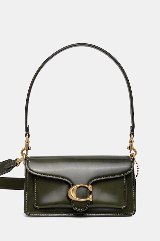 Шкіряна сумочка Coach Tabby гладкий зелений CW632