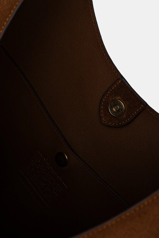 Coach geantă de mână din piele întoarsă Brooklyn maro CW636