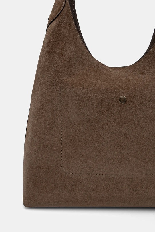 Akcesoria Coach torebka zamszowa Brooklyn CW636 brązowy