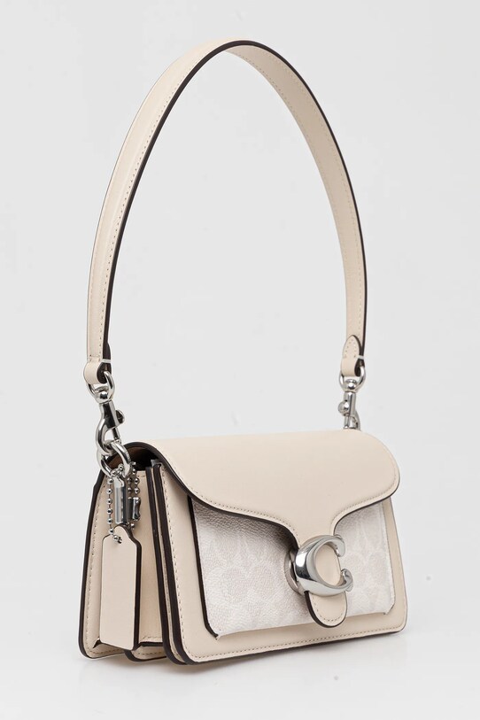 Шкіряна сумочка Coach Tabby CY200 бежевий SS25
