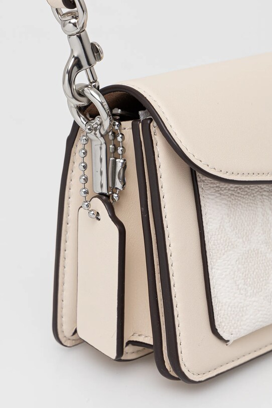 Шкіряна сумочка Coach Tabby бежевий CY200