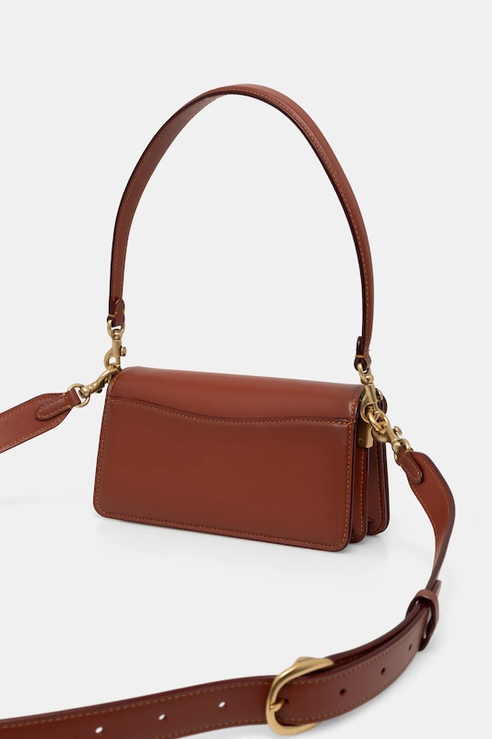 Accesorii Coach poseta de piele Tabby CY200 maro