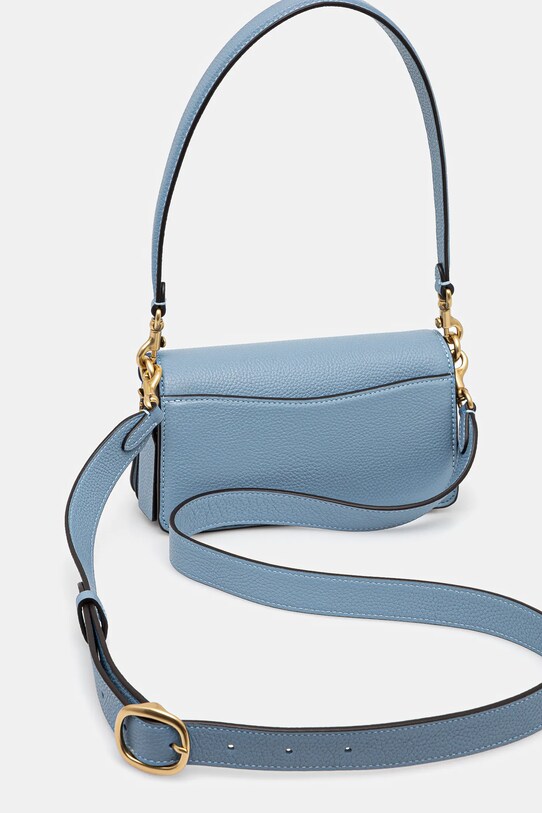Accesorii Coach poseta de piele Tabby CY201 albastru