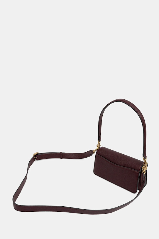 Accesorii Coach poșetă de piele Tabby CY201 burgundia