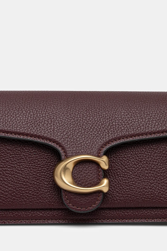 Coach poșetă de piele Tabby burgundia CY201