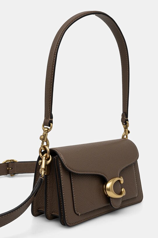 Шкіряна сумочка Coach Tabby CY201 коричневий SS25