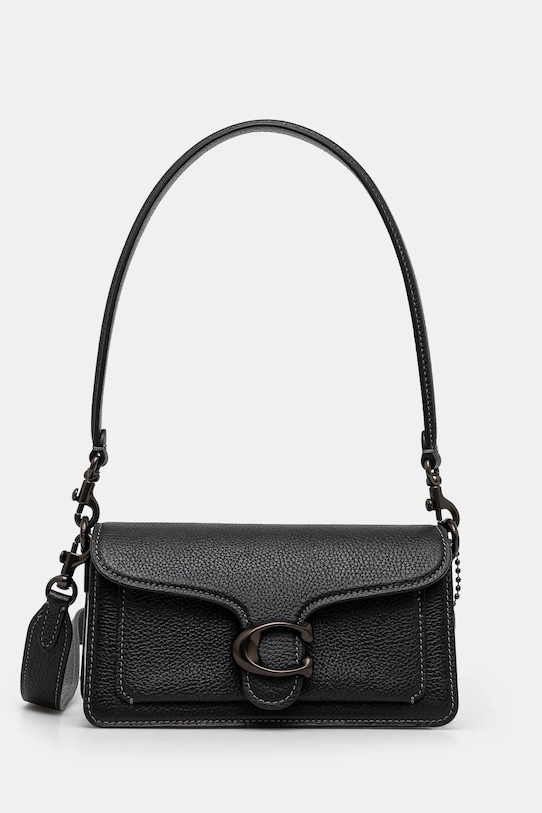 Δερμάτινη τσάντα Coach Tabby λείο δέρμα μαύρο CY201