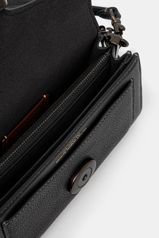 Δερμάτινη τσάντα Coach Tabby CY201 μαύρο