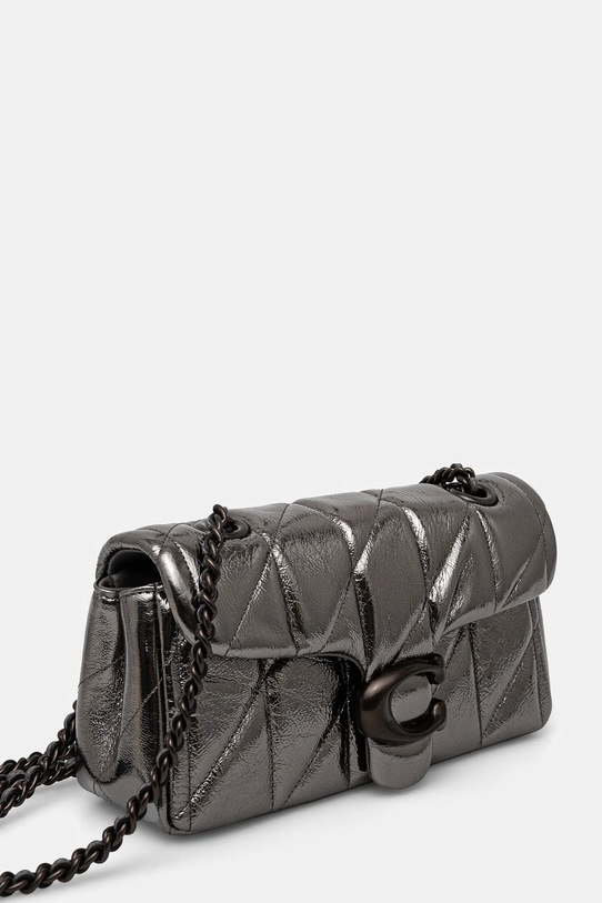 Kožená kabelka Coach Tabby CW596 stříbrná AW24