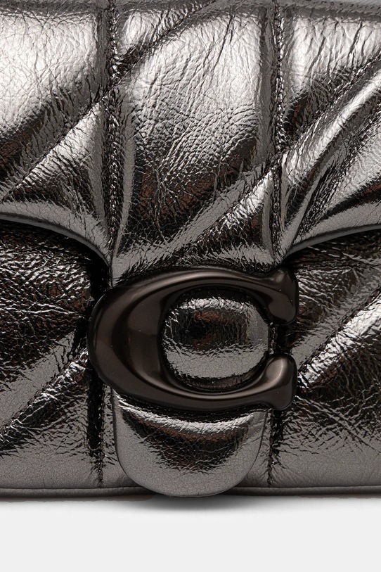 Kožená kabelka Coach Tabby stříbrná CW596