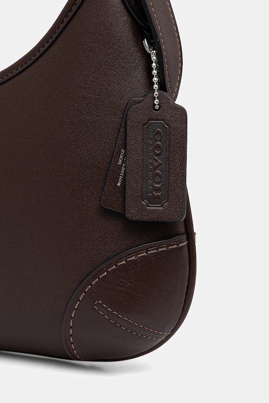 Coach poșetă de piele Hamptons maro CW642