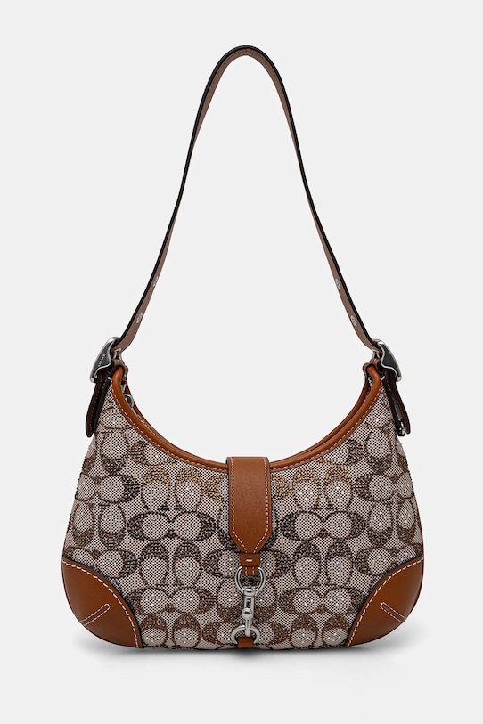 Сумочка Coach Hamptons узор коричневый CW654