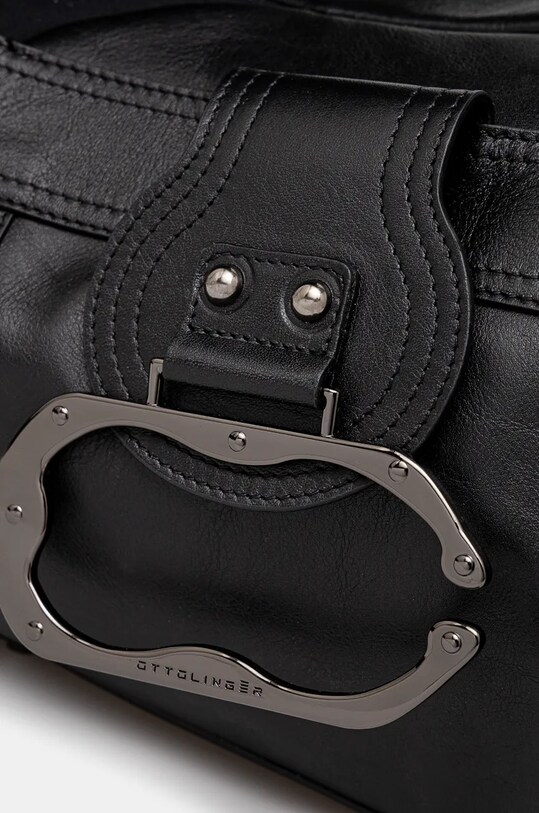 Kabelka Ottolinger Neoprene Leather Bag čierna 1272101921