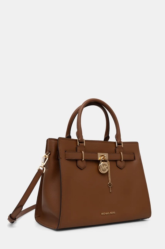 Δερμάτινη τσάντα MICHAEL Michael Kors 35T1GHMS2L καφέ AW24