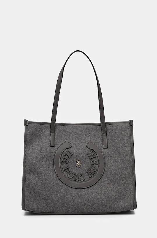 Kabelka U.S. Polo Assn. Stripes textilní šedá BIUS28456WZC