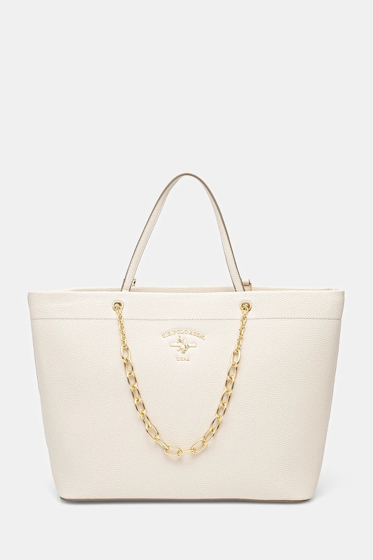 U.S. Polo Assn. torebka Stanford mieści A4 beżowy BEUSS6369WVP