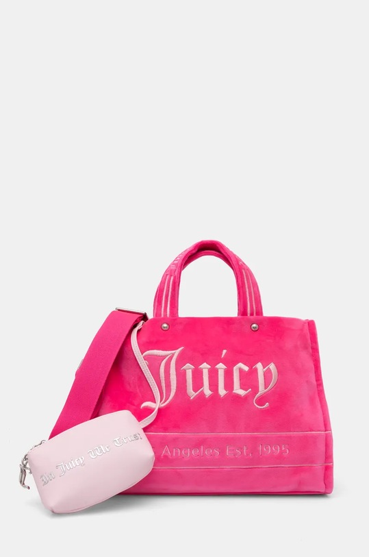 Kabelka Juicy Couture Iris nášivka růžová BIJIR5317WZC