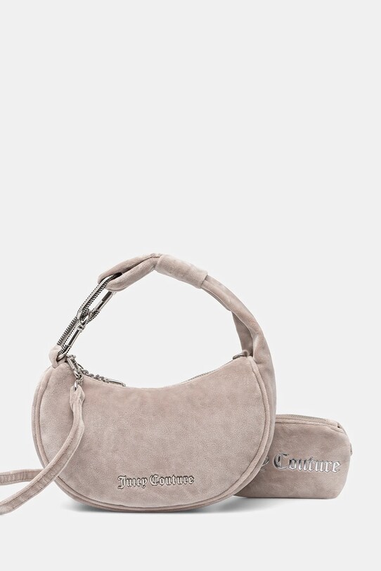 Juicy Couture torebka Blossom nie mieści A4 szary BIJL55311WPO